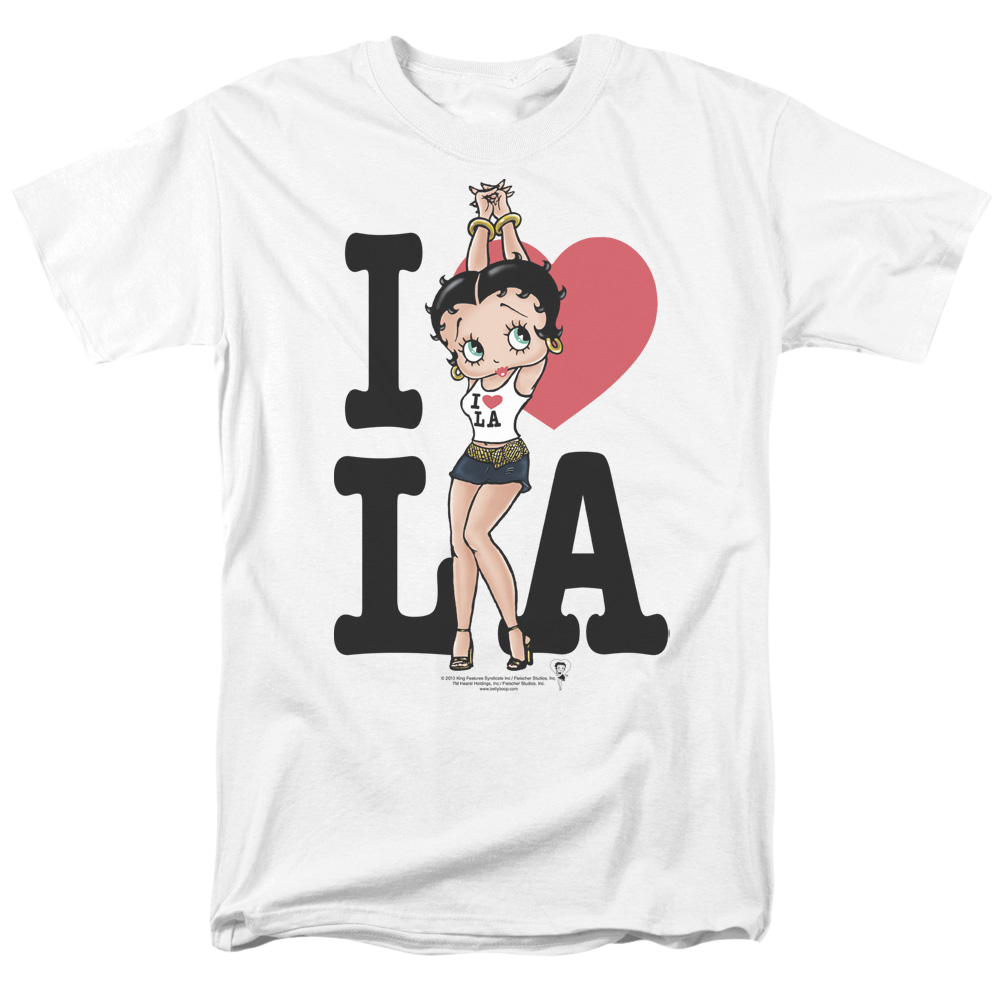 Betty Boop I Heart La - Men's Regular Fit T-Shirt Men's Regular Fit T-Shirt Betty Boop   