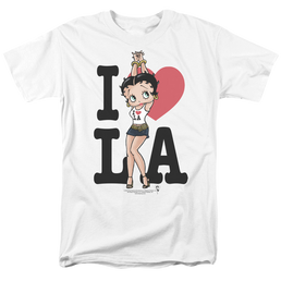 Betty Boop I Heart La - Men's Regular Fit T-Shirt Men's Regular Fit T-Shirt Betty Boop   