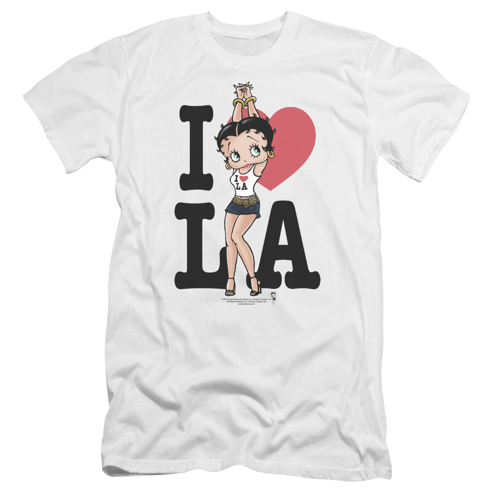 Betty Boop I Heart La - Men's Premium Slim Fit T-Shirt Men's Premium Slim Fit T-Shirt Betty Boop   