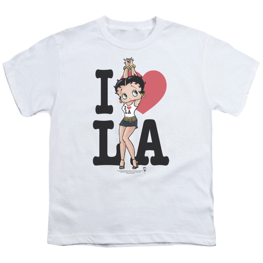 Betty Boop I Heart La - Youth T-Shirt Youth T-Shirt (Ages 8-12) Betty Boop   