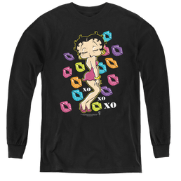 Betty Boop Tripple Xo - Youth Long Sleeve T-Shirt Youth Long Sleeve T-Shirt Betty Boop   