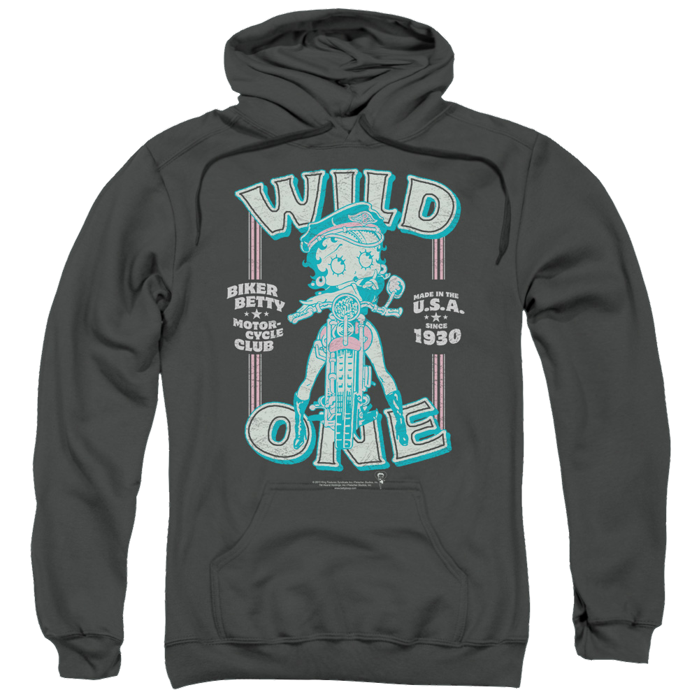 Betty Boop Wild One - Pullover Hoodie Pullover Hoodie Betty Boop   