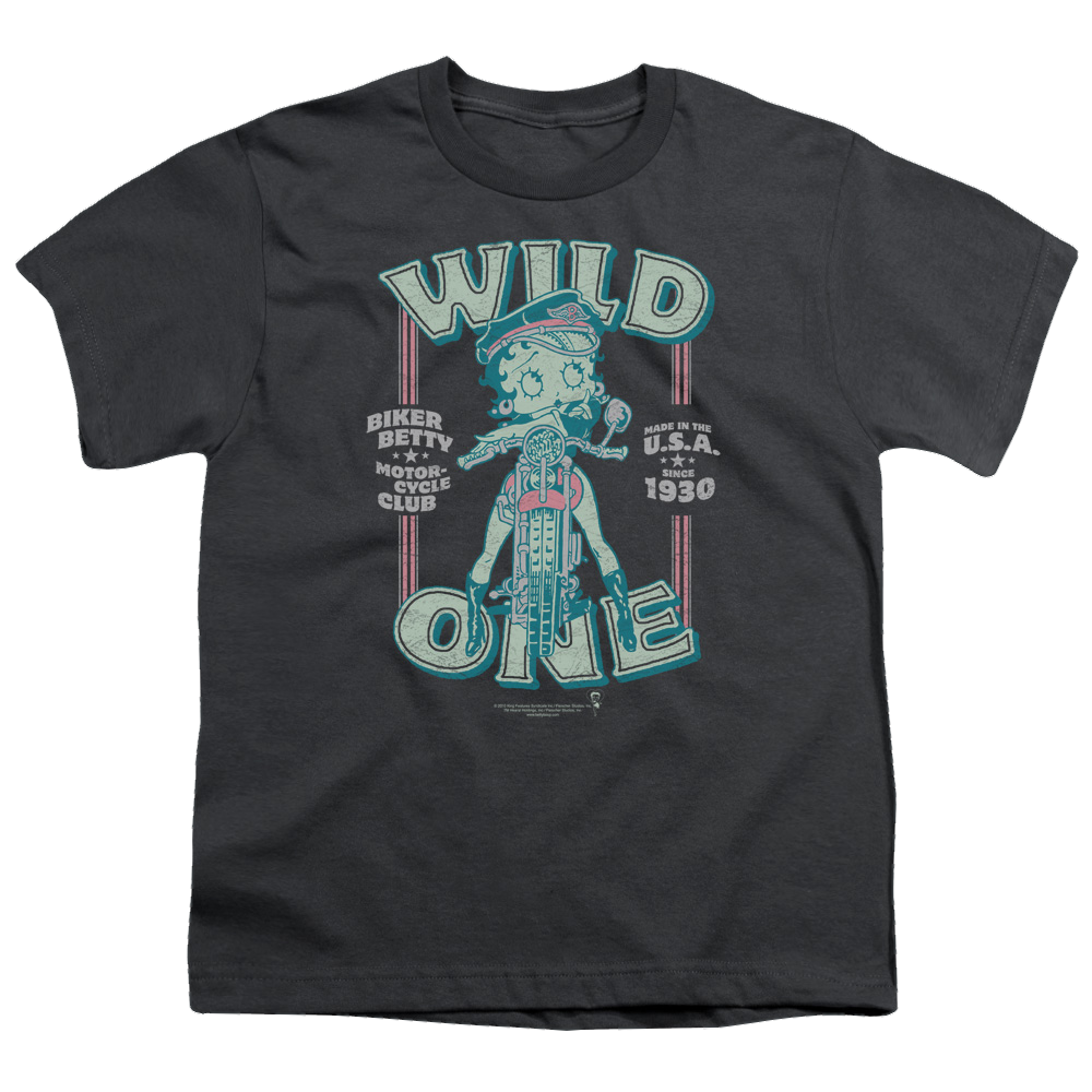 Betty Boop Wild One - Kid's T-Shirt Kid's T-Shirt (Ages 4-7) Betty Boop   