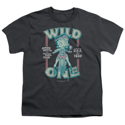 Betty Boop Wild One - Kid's T-Shirt Kid's T-Shirt (Ages 4-7) Betty Boop   