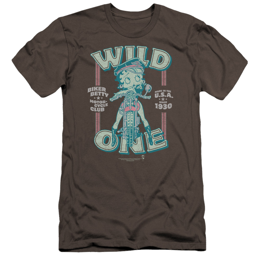 Betty Boop Wild One - Men's Premium Slim Fit T-Shirt Men's Premium Slim Fit T-Shirt Betty Boop   