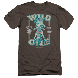 Betty Boop Wild One - Men's Premium Slim Fit T-Shirt Men's Premium Slim Fit T-Shirt Betty Boop   