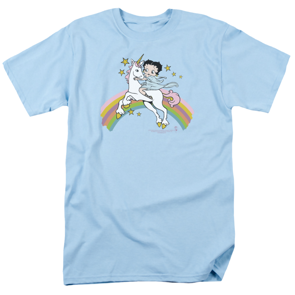 Betty Boop Unicorn & Rainbows - Men's Regular Fit T-Shirt Men's Regular Fit T-Shirt Betty Boop   