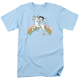 Betty Boop Unicorn & Rainbows - Men's Regular Fit T-Shirt Men's Regular Fit T-Shirt Betty Boop   