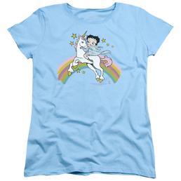 Betty Boop Unicorn & Rainbows - Women's T-Shirt Women's T-Shirt Betty Boop   