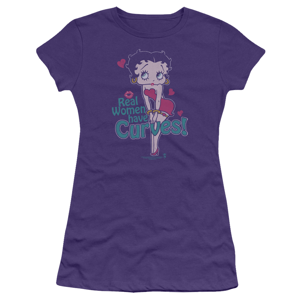 Betty Boop Curves - Juniors T-Shirt Juniors T-Shirt Betty Boop   