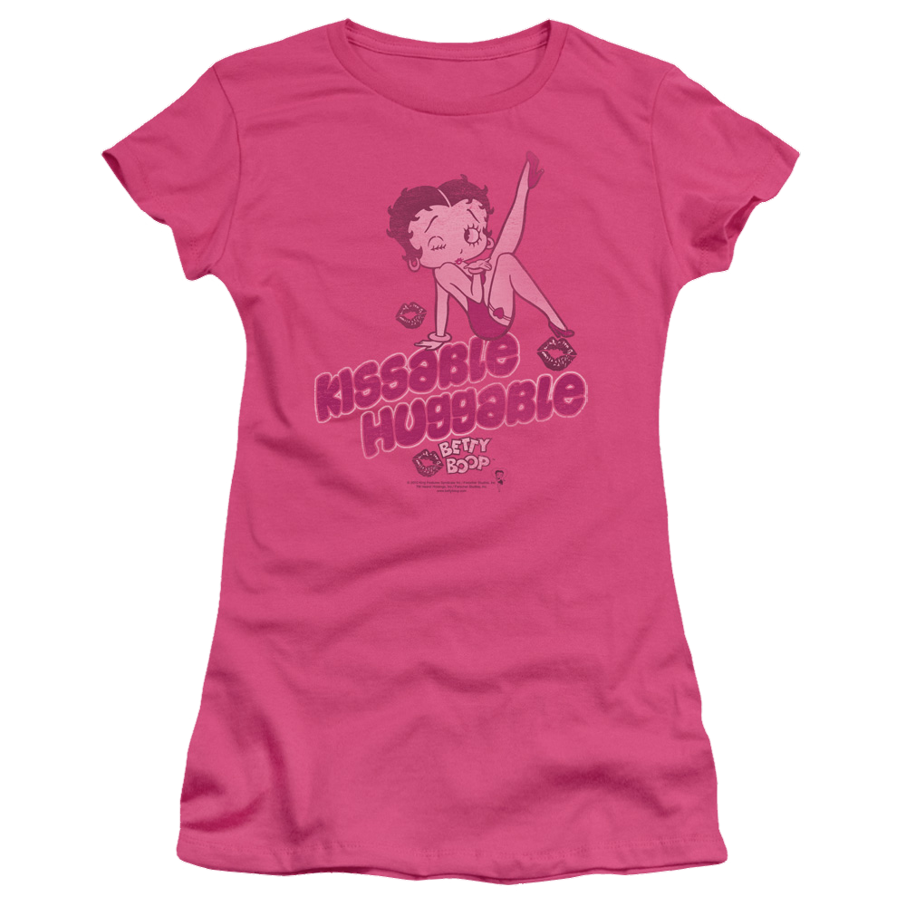 Betty Boop Kissable Huggable - Juniors T-Shirt Juniors T-Shirt Betty Boop   