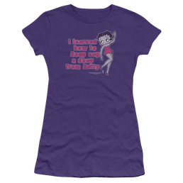 Betty Boop Learned From Betty - Juniors T-Shirt Juniors T-Shirt Betty Boop   