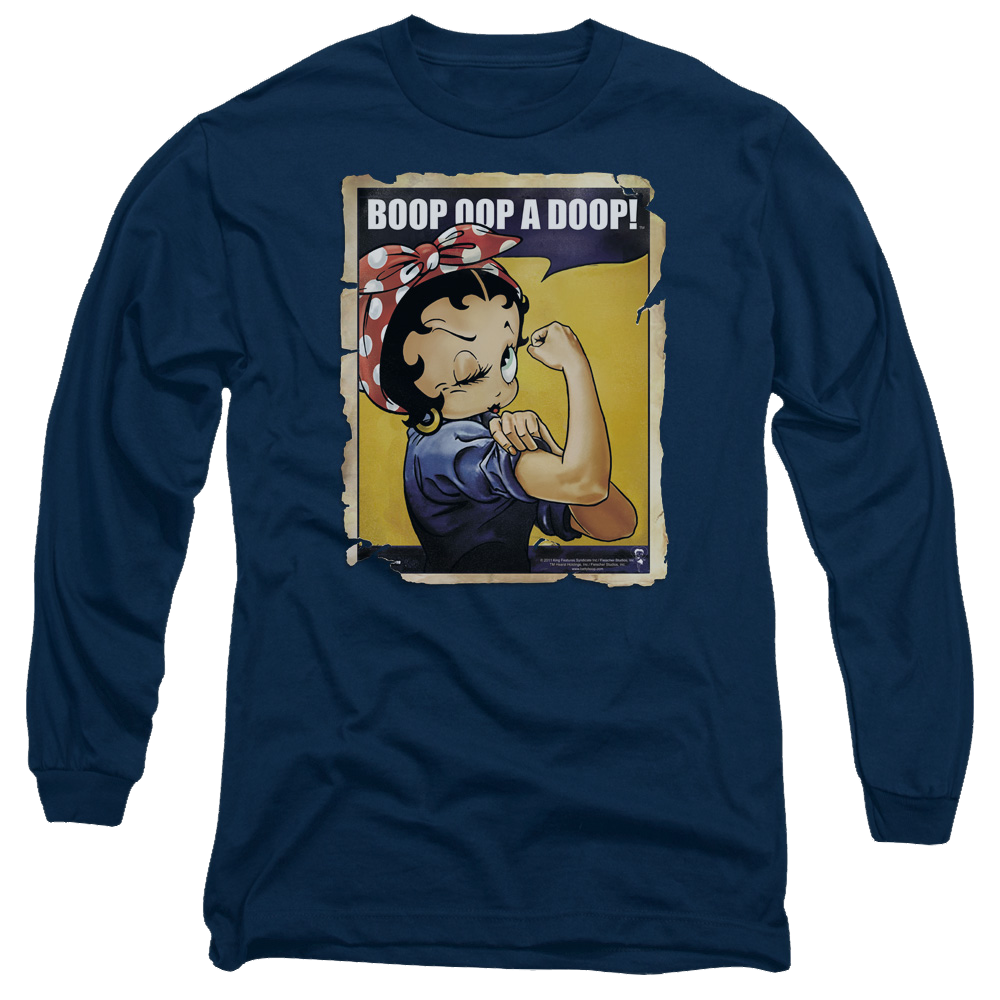 Betty Boop Power - Men's Long Sleeve T-Shirt Men's Long Sleeve T-Shirt Betty Boop   