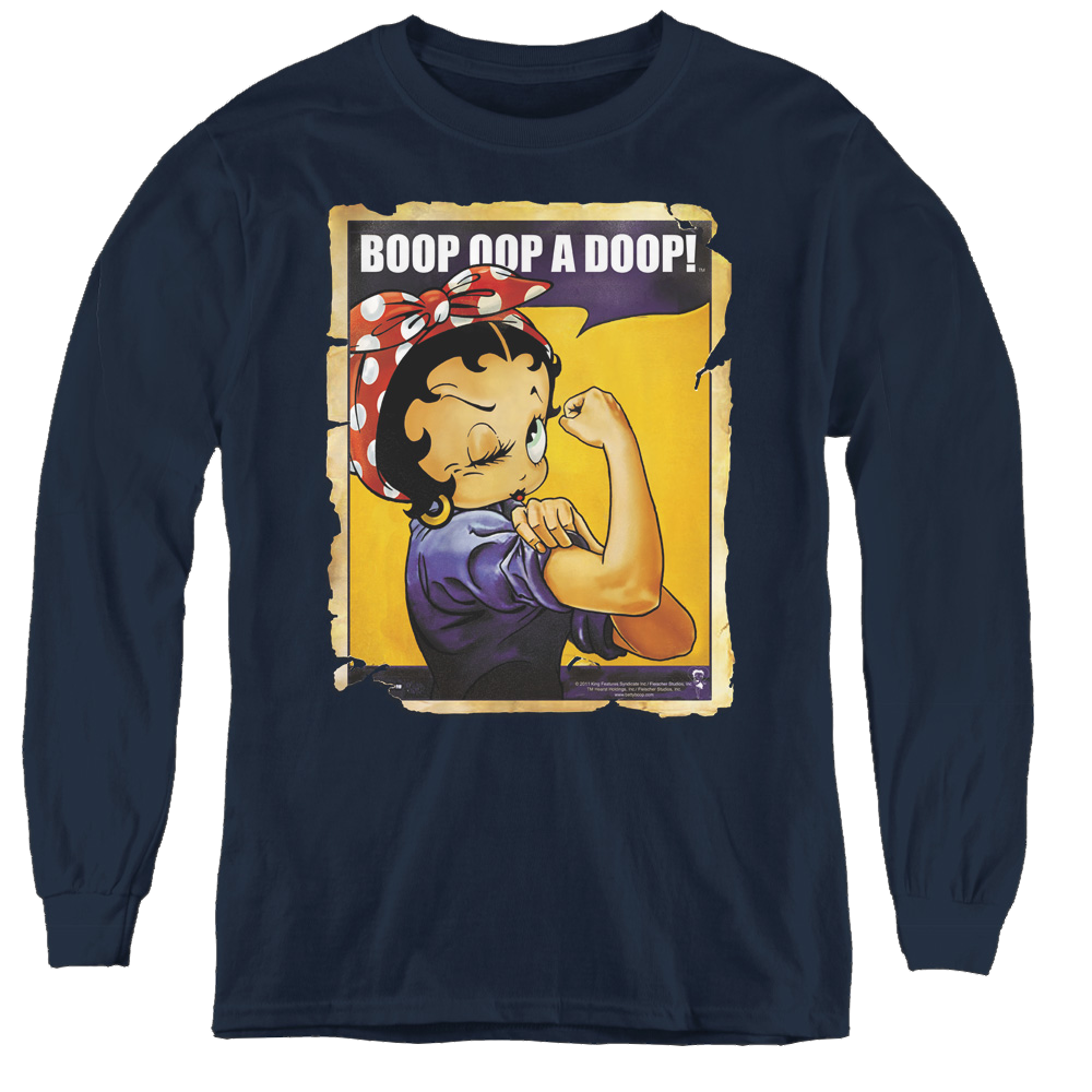 Betty Boop Power - Youth Long Sleeve T-Shirt Youth Long Sleeve T-Shirt Betty Boop   