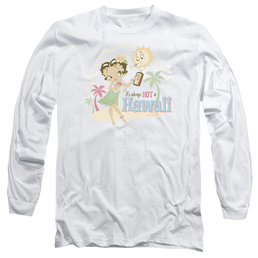 Betty Boop Hot In Hawaii - Men's Long Sleeve T-Shirt Men's Long Sleeve T-Shirt Betty Boop   