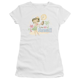 Betty Boop Hot In Hawaii - Juniors T-Shirt Juniors T-Shirt Betty Boop   