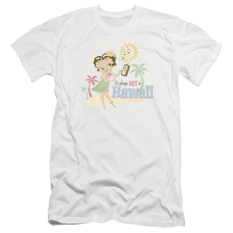 Betty Boop Hot In Hawaii - Men's Premium Slim Fit T-Shirt Men's Premium Slim Fit T-Shirt Betty Boop   