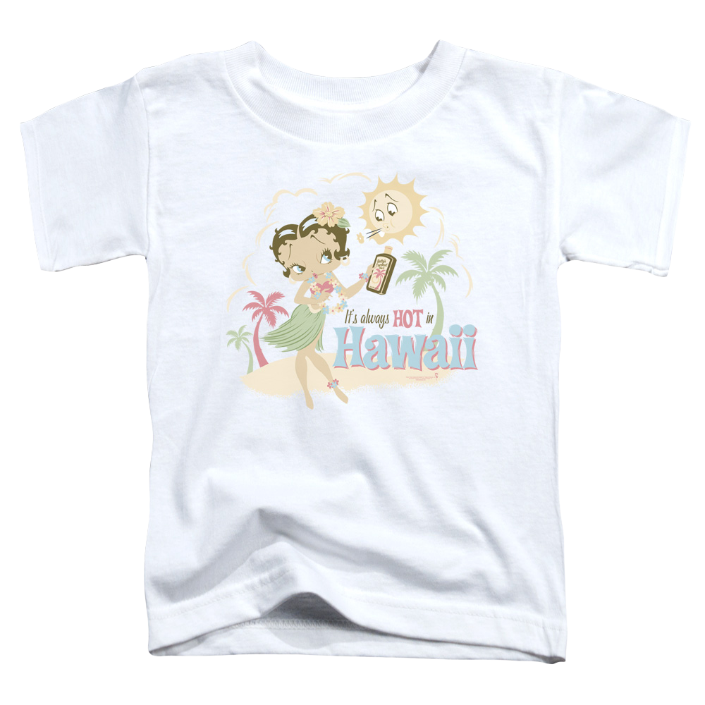Betty Boop Hot In Hawaii - Toddler T-Shirt Toddler T-Shirt Betty Boop   
