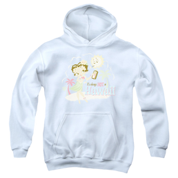 Betty Boop Hot In Hawaii - Youth Hoodie Youth Hoodie (Ages 8-12) Betty Boop   