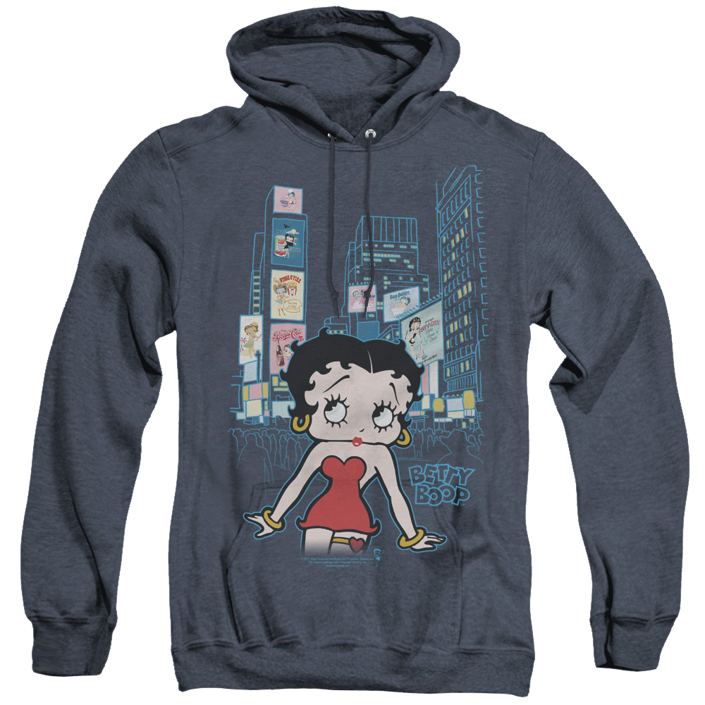 Betty Boop Square - Heather Pullover Hoodie Heather Pullover Hoodie Betty Boop   