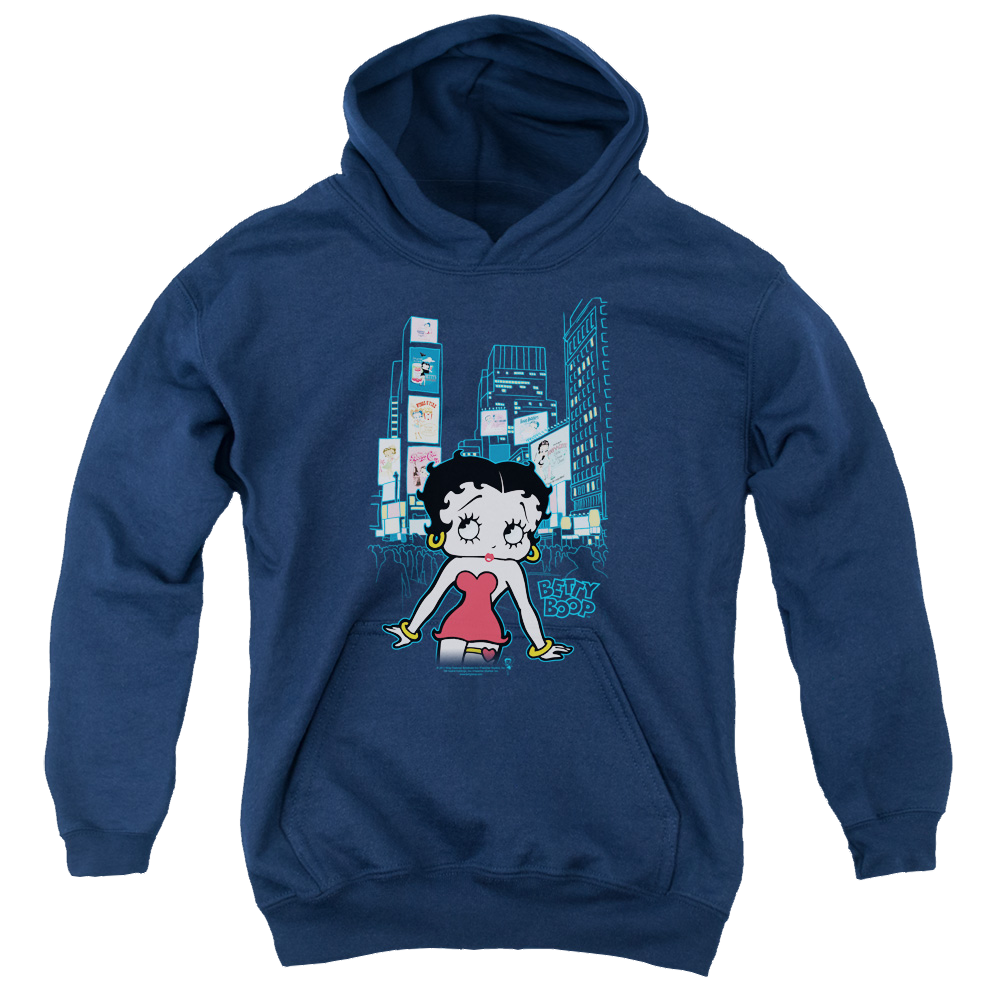 Betty Boop Square - Youth Hoodie Youth Hoodie (Ages 8-12) Betty Boop   