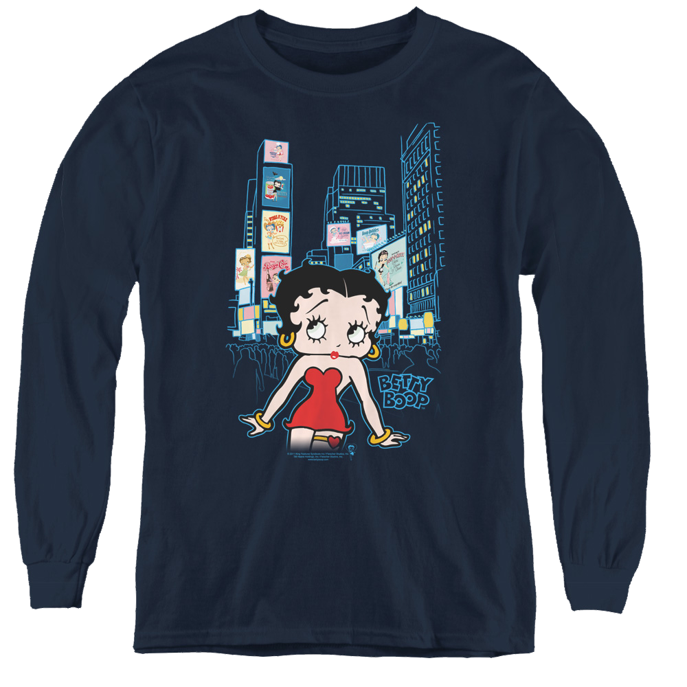 Betty Boop Square - Youth Long Sleeve T-Shirt Youth Long Sleeve T-Shirt Betty Boop   
