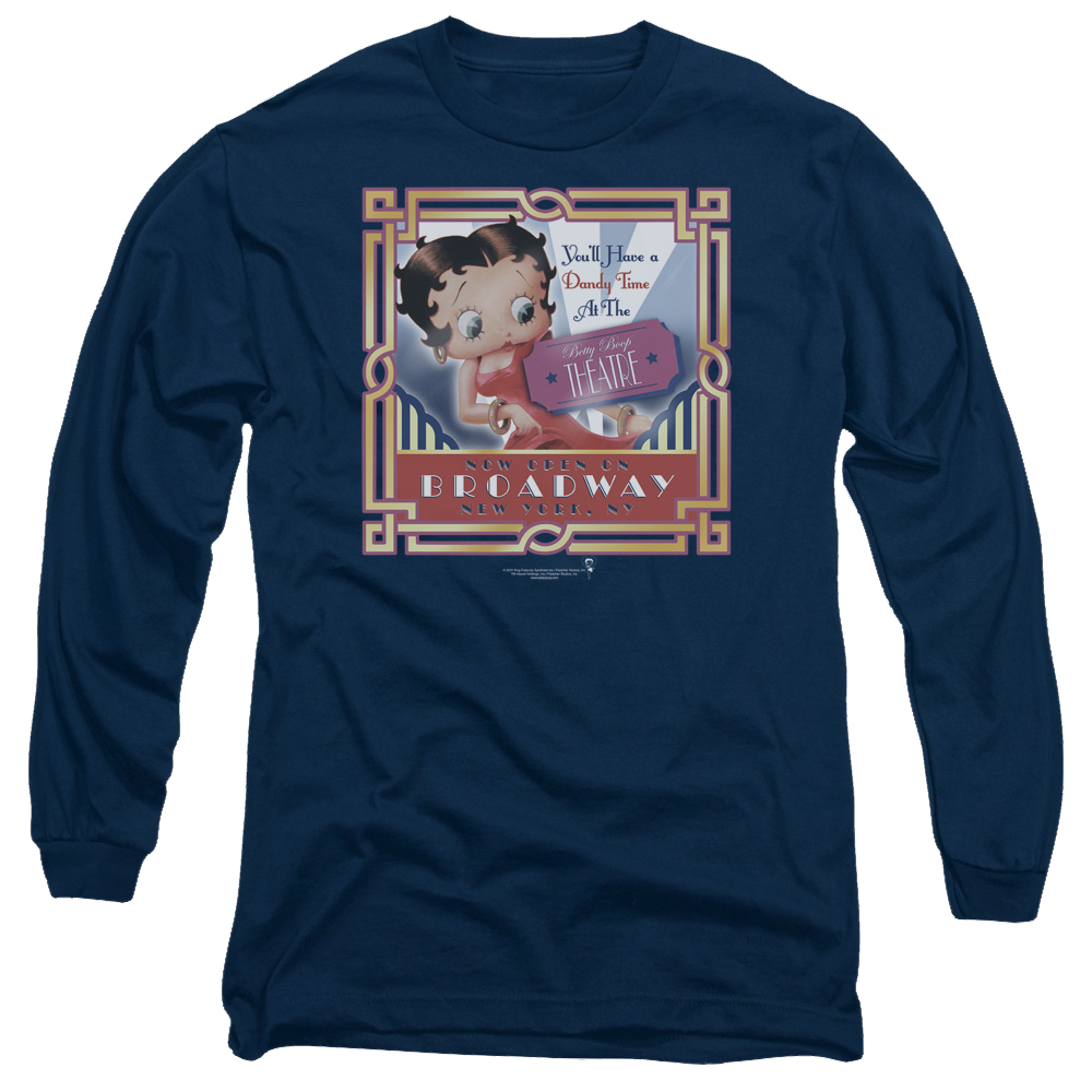 Betty Boop On Broadway - Men's Long Sleeve T-Shirt Men's Long Sleeve T-Shirt Betty Boop   
