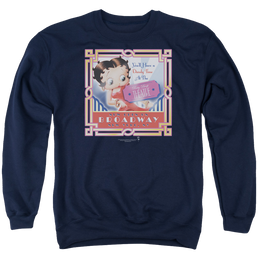 Betty Boop On Broadway - Men's Crewneck Sweatshirt Men's Crewneck Sweatshirt Betty Boop   