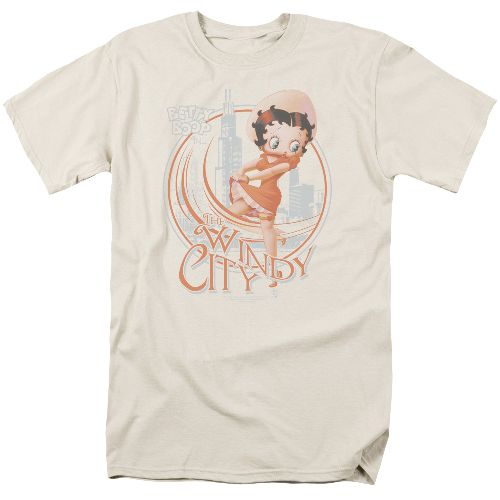 Betty Boop The Windy City - Men's Regular Fit T-Shirt Men's Regular Fit T-Shirt Betty Boop   