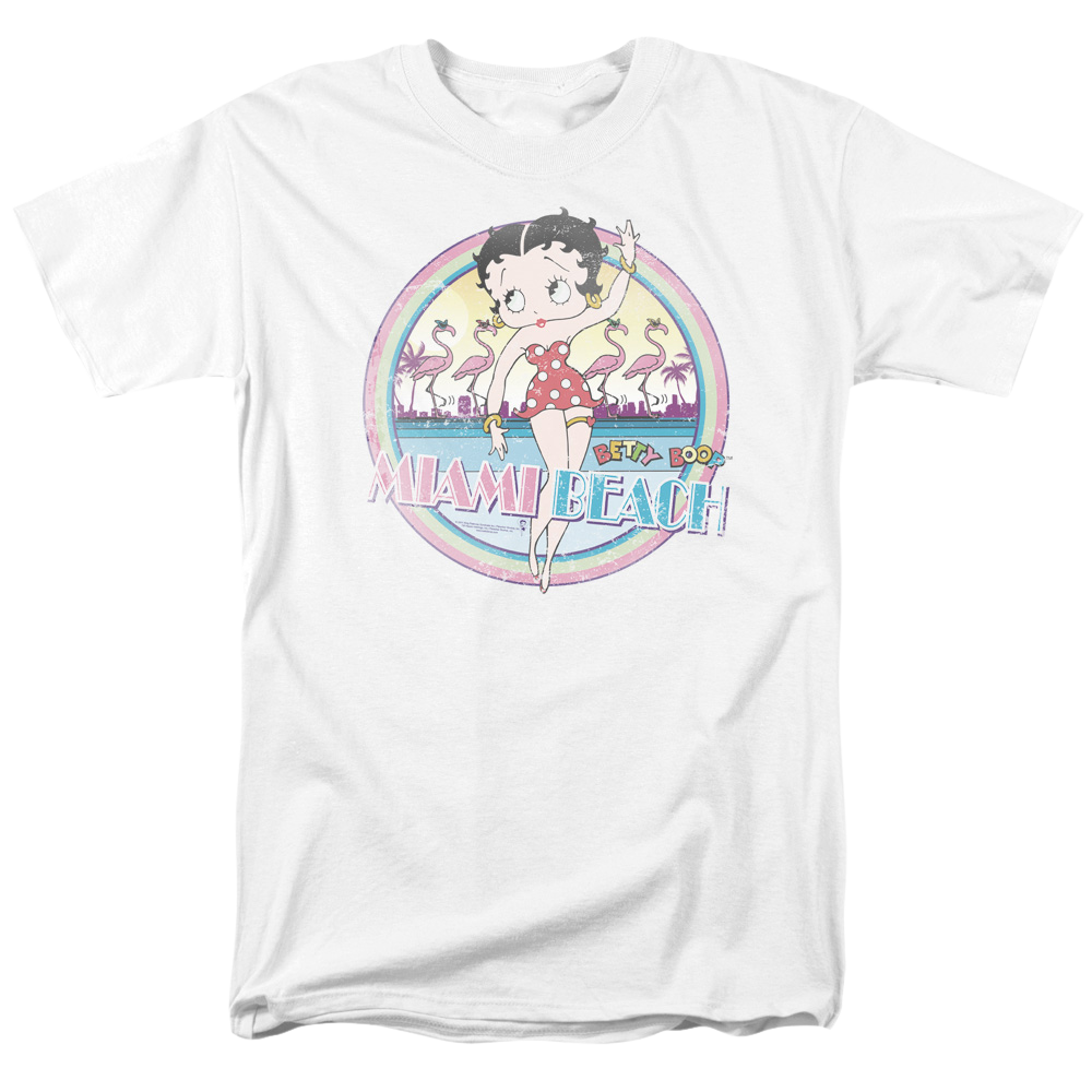 Betty Boop Miami Beach - Men's Regular Fit T-Shirt Men's Regular Fit T-Shirt Betty Boop   