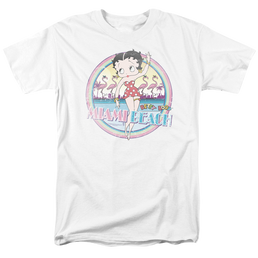 Betty Boop Miami Beach - Men's Regular Fit T-Shirt Men's Regular Fit T-Shirt Betty Boop   
