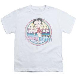 Betty Boop Miami Beach - Youth T-Shirt Youth T-Shirt (Ages 8-12) Betty Boop   