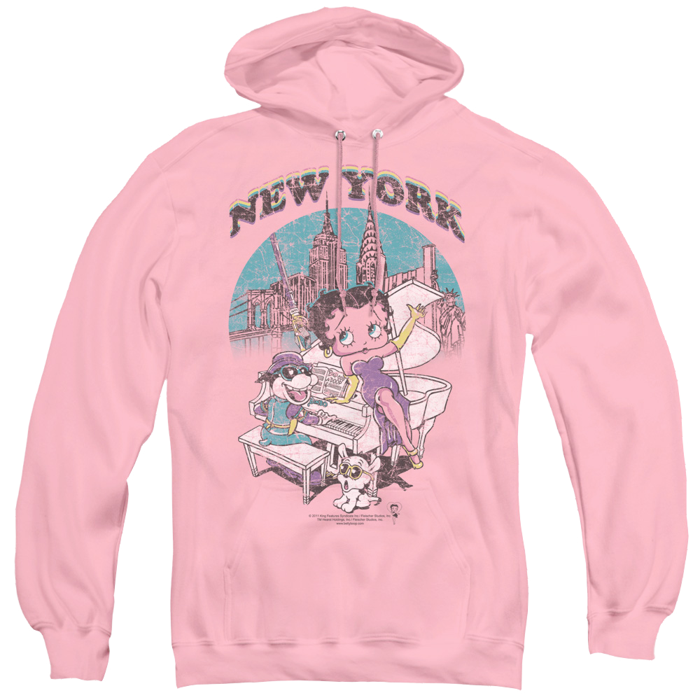 Betty Boop Singing In Ny - Pullover Hoodie Pullover Hoodie Betty Boop   