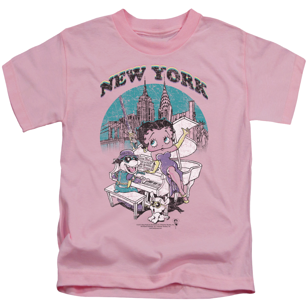 Betty Boop Singing In Ny - Kid's T-Shirt Kid's T-Shirt (Ages 4-7) Betty Boop   