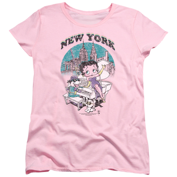 Betty Boop Singing In Ny - Women's T-Shirt Women's T-Shirt Betty Boop   