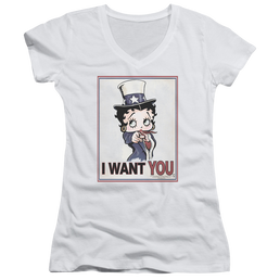 Betty Boop Auntie Boop - Juniors V-Neck T-Shirt Juniors V-Neck T-Shirt Betty Boop   