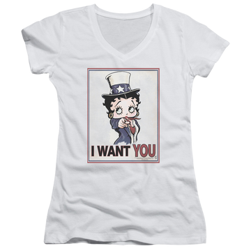 Betty Boop Auntie Boop - Juniors V-Neck T-Shirt Juniors V-Neck T-Shirt Betty Boop   