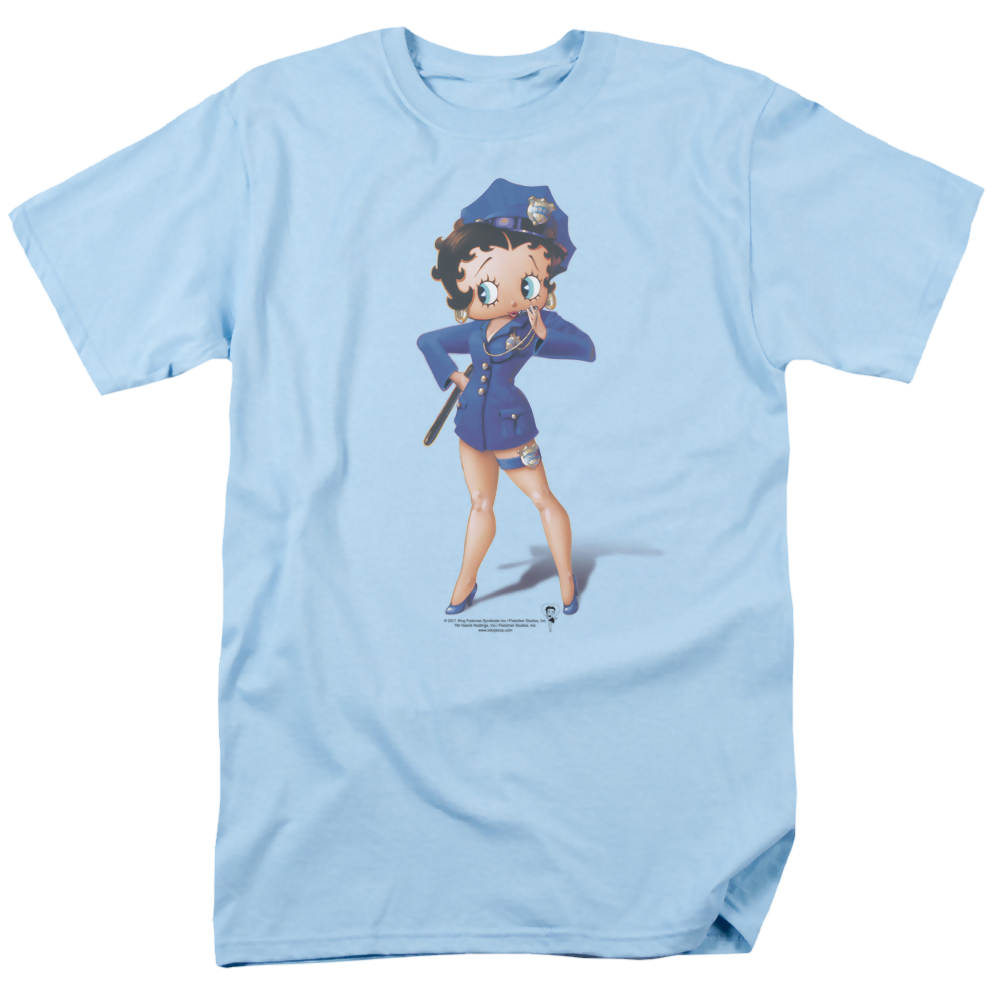 Betty Boop Officer Boop - Men's Regular Fit T-Shirt Men's Regular Fit T-Shirt Betty Boop   