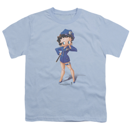 Betty Boop Officer Boop - Youth T-Shirt Youth T-Shirt (Ages 8-12) Betty Boop   
