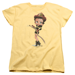 Betty Boop Firefighter - Women's T-Shirt Women's T-Shirt Betty Boop   