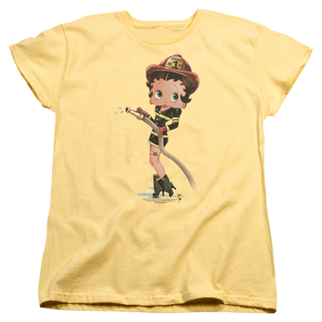 Betty Boop Firefighter - Women's T-Shirt Women's T-Shirt Betty Boop   