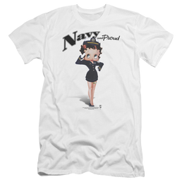 Betty Boop Navy Boop - Men's Premium Slim Fit T-Shirt Men's Premium Slim Fit T-Shirt Betty Boop   