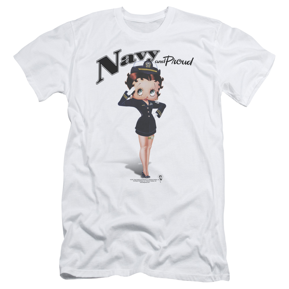 Betty Boop Navy Boop - Men's Slim Fit T-Shirt Men's Slim Fit T-Shirt Betty Boop   