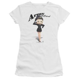 Betty Boop Army Boop - Juniors T-Shirt Juniors T-Shirt Betty Boop   