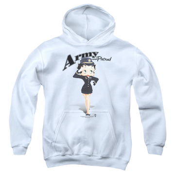 Betty Boop Army Boop - Youth Hoodie Youth Hoodie (Ages 8-12) Betty Boop   