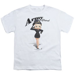 Betty Boop Army Boop - Youth T-Shirt Youth T-Shirt (Ages 8-12) Betty Boop   