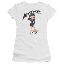 Betty Boop Air Force Boop - Juniors T-Shirt Juniors T-Shirt Betty Boop   