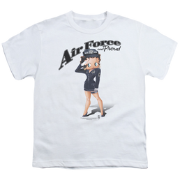 Betty Boop Air Force Boop - Youth T-Shirt Youth T-Shirt (Ages 8-12) Betty Boop   
