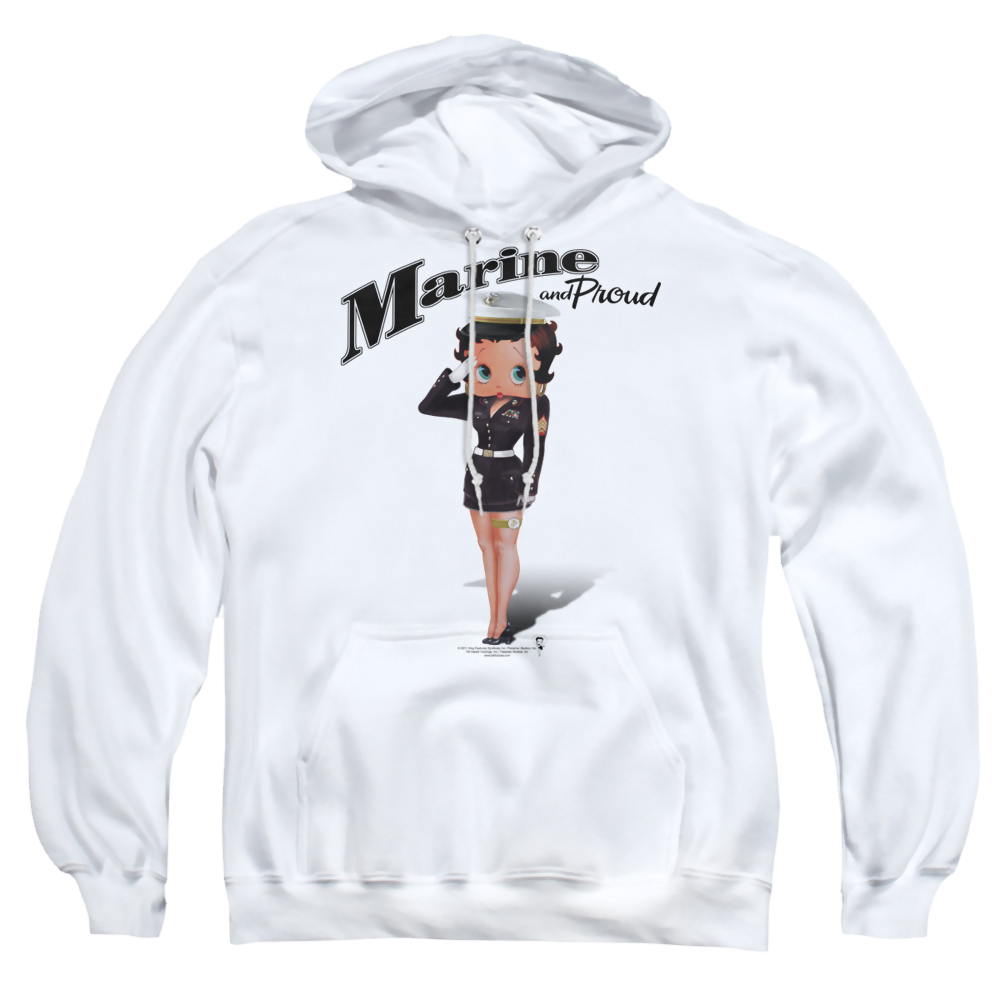 Betty Boop Marine Boop - Pullover Hoodie Pullover Hoodie Betty Boop   