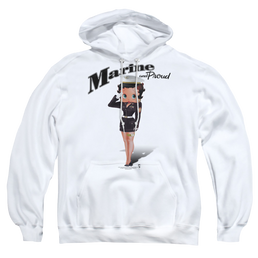 Betty Boop Marine Boop - Pullover Hoodie Pullover Hoodie Betty Boop   